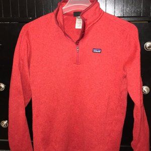 Red Patagonia Pullover, Women's Large